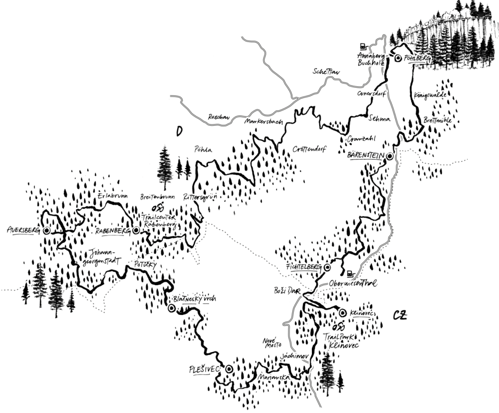 Stoneman Miriquidi Mountainbike Tour Route MTB Erzgebirge Sachsen