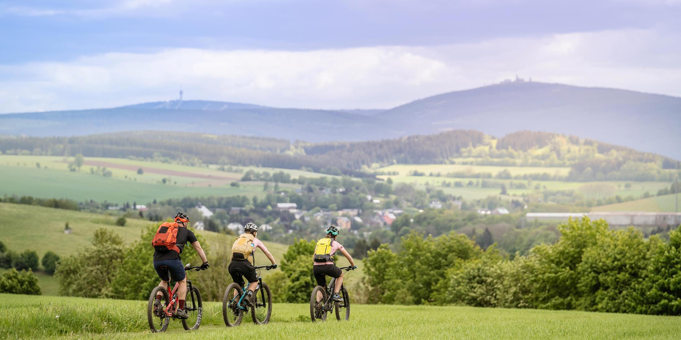Stoneman Miriquidi Mountainbike MTB Erzgebirge Blick